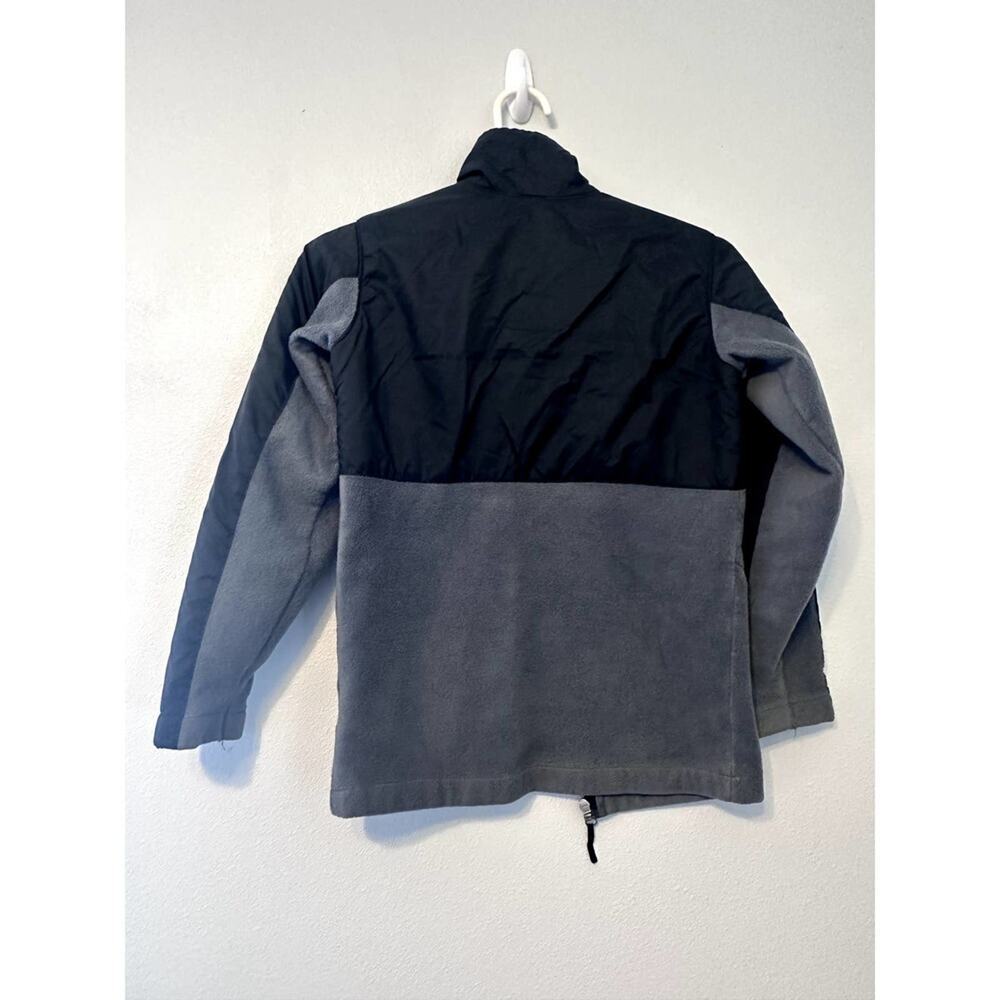 Columbia Youth M 10-12 Overlay Fleece Jacket zipper Black and Grey - Picture 5 of 5